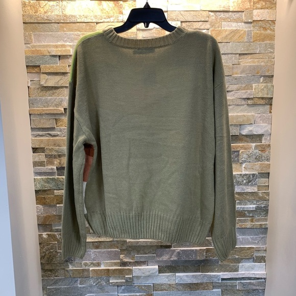 🎁 Lush Retro Colorblock Sweater - Picture 3 of 5